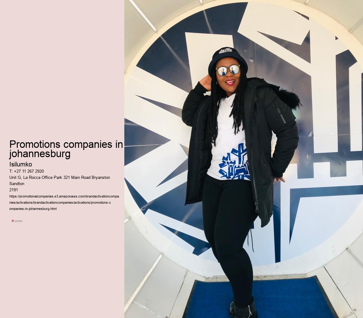 promotions companies in johannesburg